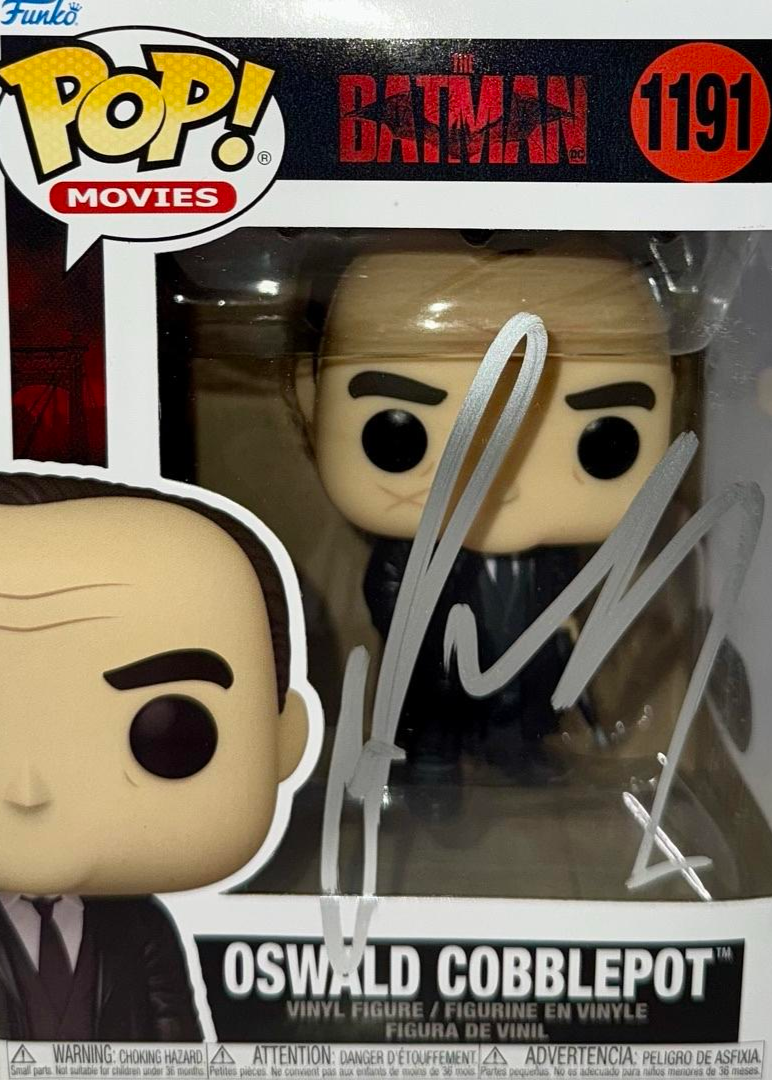 Colin Farrell Signed Funko Pop #119 "Oswald Cobblepot" (The Batman) - SWAU
